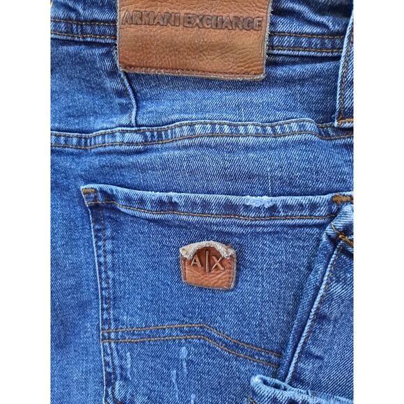 Armani Exchange Skinny Slightly Distressed Jeans Size 33 - Picture 2 of 8